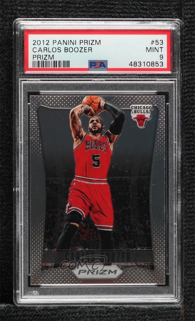 2012-13 Panini Prizm Silver Prizm Carlos Boozer #53 PSA 9 MINT ne4