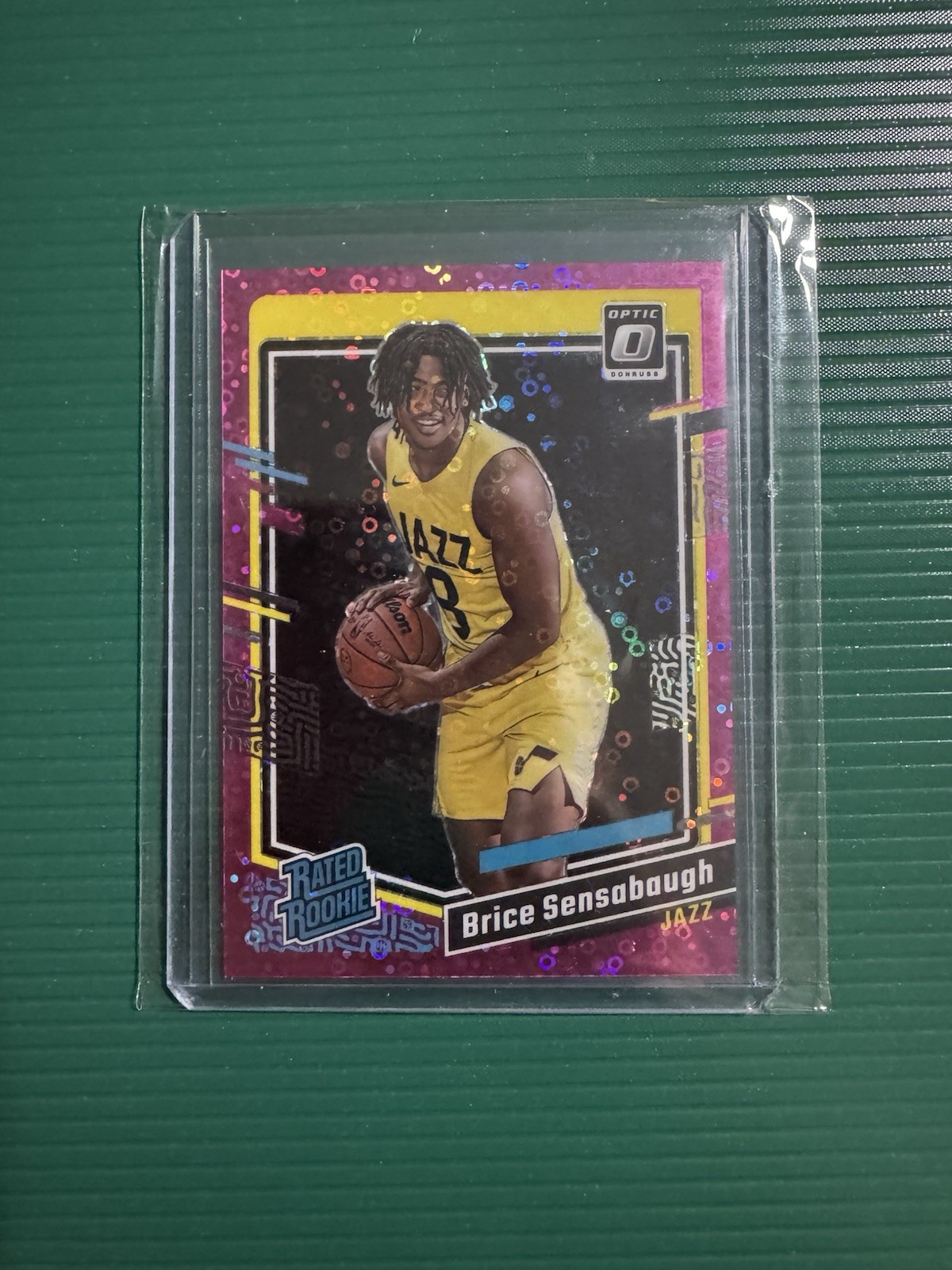 2023 Panini Donruss Optic Rated Rookie Brice Sensabaugh #209 Pink Fast Break /25