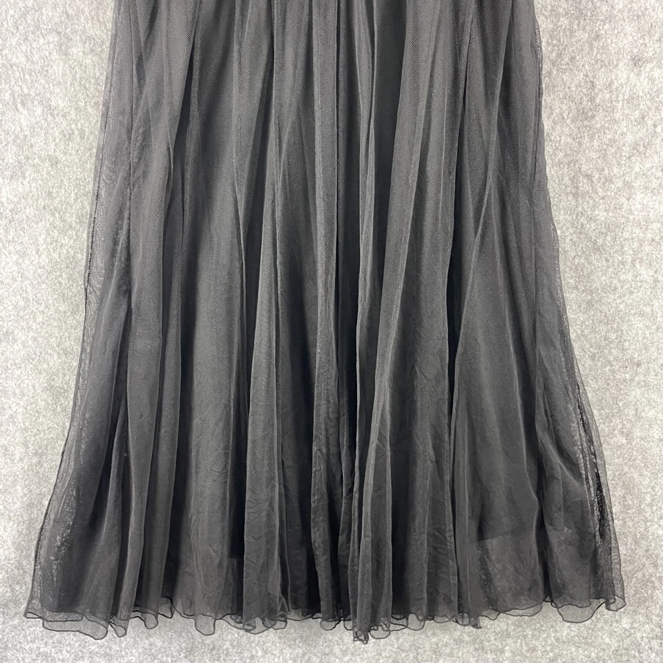 Vestido vintage Y2K ECI para mujer 4 malla negra pura capricho hada gótica bruja Foto 3 de 4