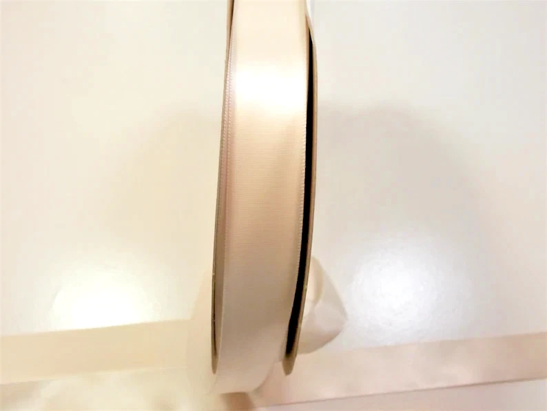 Ivory Single-Face Satin Ribbon 7/8 inch wide x 10 yards Schiff Polyester B18 - Image 4 of 4
