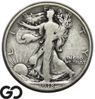 1918-D Walking Liberty Half Dollar, Better Date Denver Issue