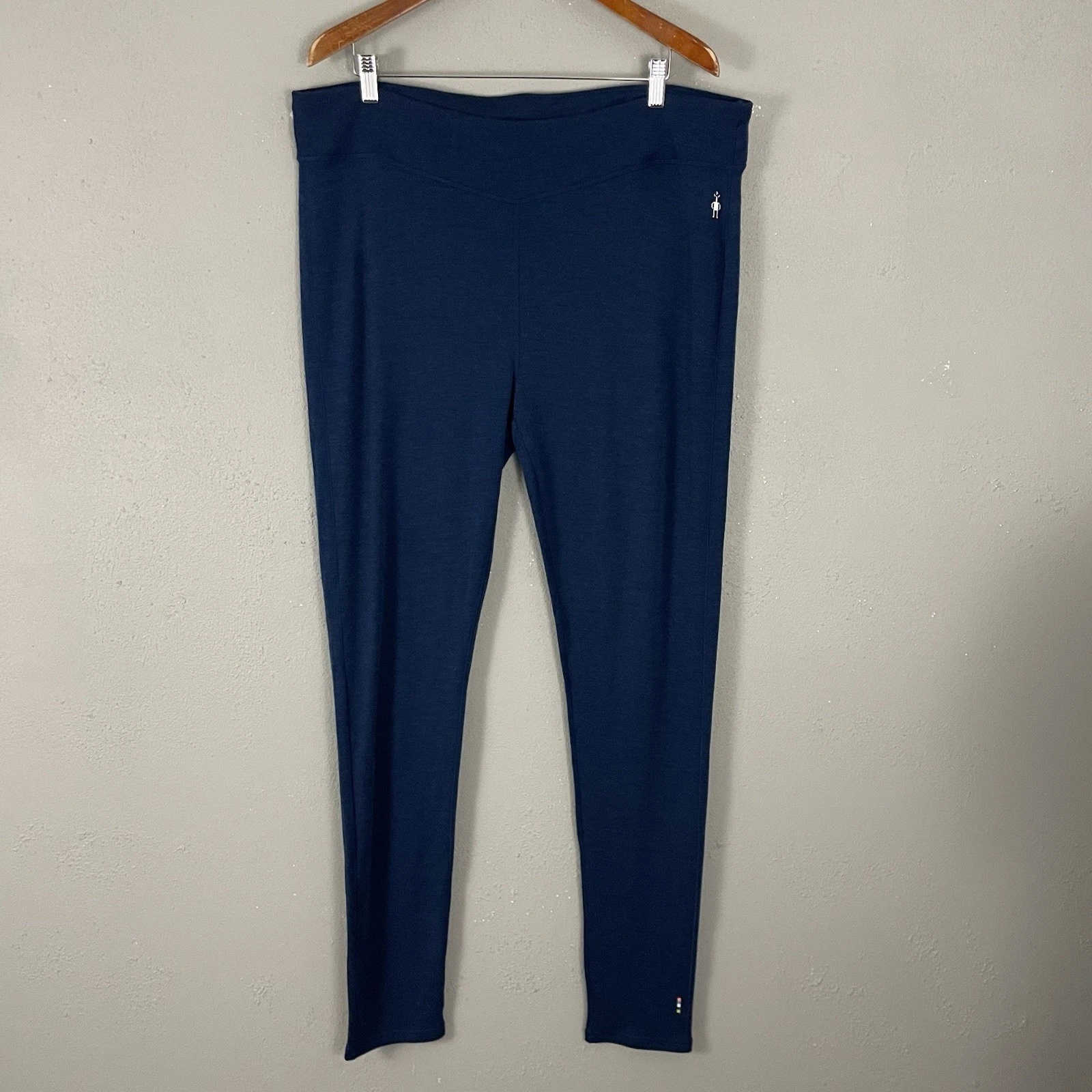 Smartwool $125 Women's 2X Pants 250 Merino Wool Base Layer Dark Blue Leggings