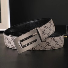 Genuine Leather Waist Belt 3.4cm Unisex Pin Buckle Casual Jeans Wear Belts