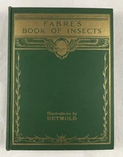 Fabre’s Book Of Insects E J Detmold Fifth Printing 1936 Tipped-In Illustrations