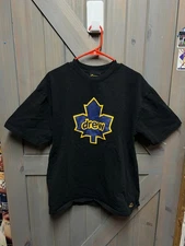 Drew House Toronto Maple Leaf Logo Crew Neck Short Sleeve T-Shirt Black Medium