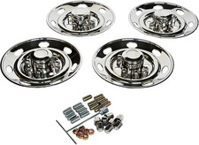 16 8lug Chrome Dually Wheel Simulator Kit 4pcs Dual Rear Wheel Covers 16 8lug Chrome Dually Wheel Simulator Kit 4pcs Dual Rear Wheel Covers