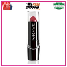 wet n wild Silk Finish Lipstick, Hydrating Rich Buildable Lip Color, Just Garnet