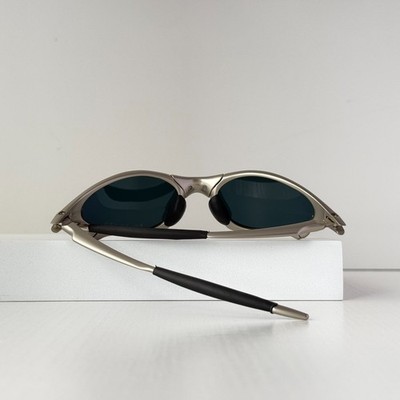 Oakley Penny X-Metal Sunglasses Silver Frame Ruby Lens Vintage