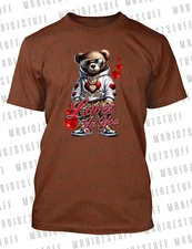 Valentine's Day Tee Shirt Teddy Bear Love Hip Hop Pro Club Shaka Big Tall SM Tee