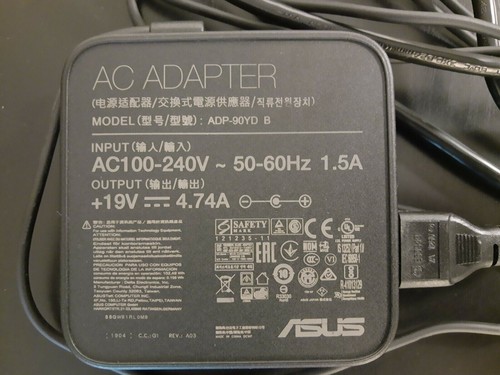 New Original ASUS 90W Adapter for ASUS VG27AQL1A ADP-90YD B ADP-90LE B Monitor@@ - 第 3/4 張圖片