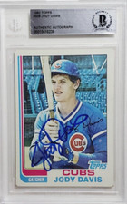 1982 Topps #508 Jody Davis Signed Rookie Card Autograph RC Auto BGS BAS Cubs