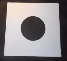 Box of 500, 45 rpm 7" Record Sleeves 20# White Paper. 100% acid-free.