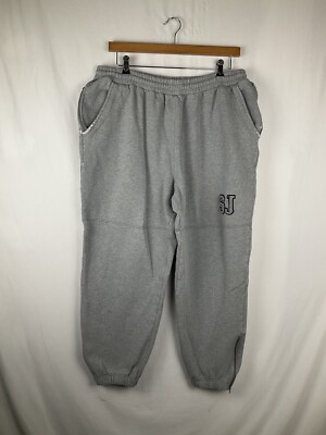 Sean John Gray Ankle Zip Y2k SJ Logo Sweatpants Size XL | eBay