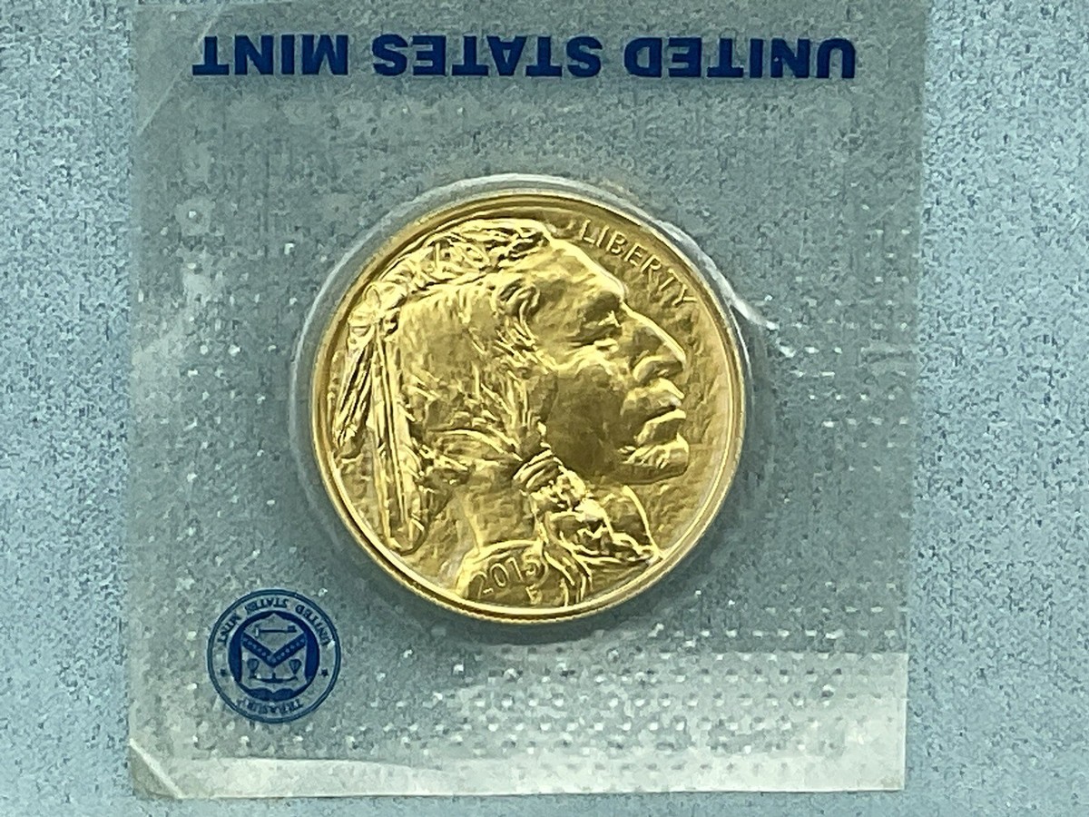 2015 Gold Buffalo $50 .9999 Fine Gold - BU - Sealed U.S. Mint | eBay