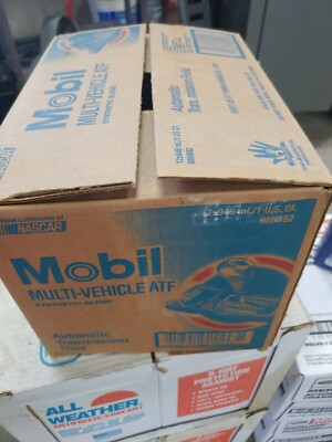 Case (12) Mobil ATF Multi-Vehicle Synthetic Automatic Transmission Fluid 12 Qt.