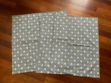 Pottery Barn SET 2  Gray Euro Size Pillow Shams NEW