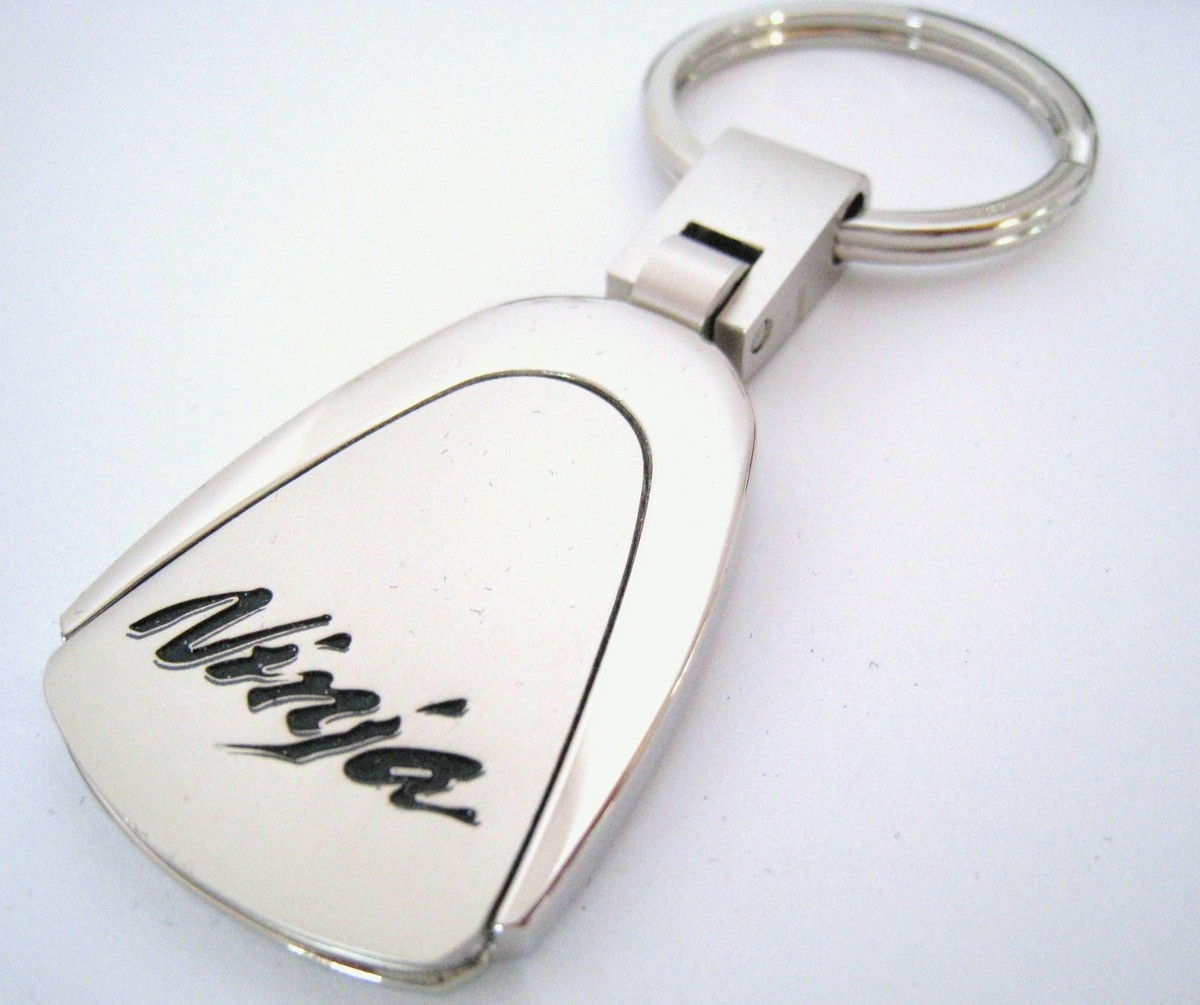 NINJA KEY CHAIN RING FOB KAWASAKI MOTORCYCLE BIKE ZX-10R ZX-6R