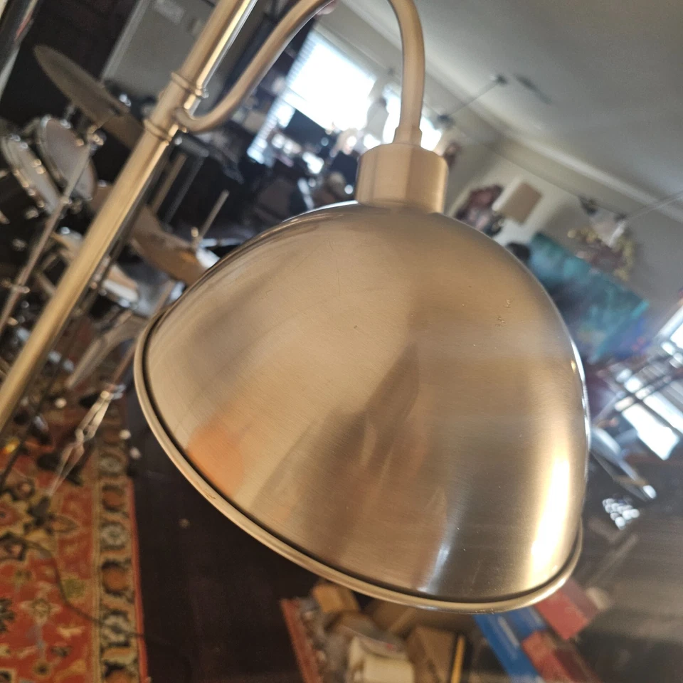 Pottery Barn 67" Adjustable Floor Lamp Brushed Nickel - Image 4 of 4
