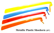 Kinsman Metallic Plastic Shoehorn 20 in, Color Varies
