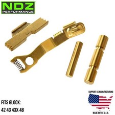 Glock 42 43 43X 48 Ghost Extended Slide Release ESLL Pins Stainless Steel Gold