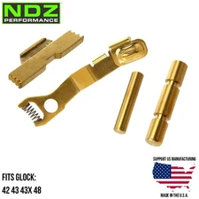 Glock 42 43 43X 48 Ghost Extended Slide Release ESLL Pins Stainless Steel Gold