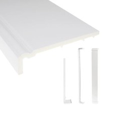 UPVC Ogee Fascia Capping 9mm 5m Length Cellular Foam Board Plastic PVC