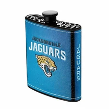 Pro Specialties Group NFL Jacksonville Jaguars Plastic Hip Flask, 7-Ounce
