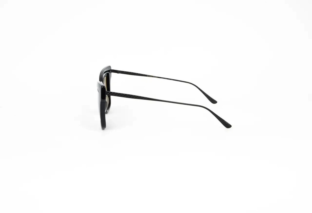 Bottega Veneta BV0074S 002 Square Sunglasses in Brown Metal Bottega Veneta: Brown Square Sunglasses | SSENSE main image 3