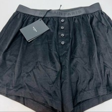 BALMAIN**Men’s Silk/Cotton Black Boxer Shorts**Med. $325