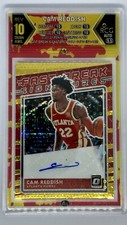 2020 Panini Donruss Optic Fast Break Signatures Gold Prizm /10 Cam Reddish Auto