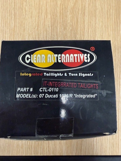 Ducati 1098/R/S 2007-2012 Clear Alternative Integrated Clear Taillight CTL-0110