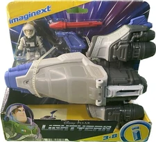 Imaginext Disney Pixar Lightyear Hyperspeed Explorer Spaceship & Buzz Figure New