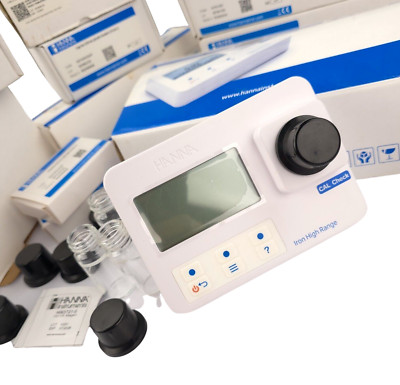 HANNA Iron High Range Kompakt-Photometer HI97721 Eisen Hoch inkl. viel Zubehör