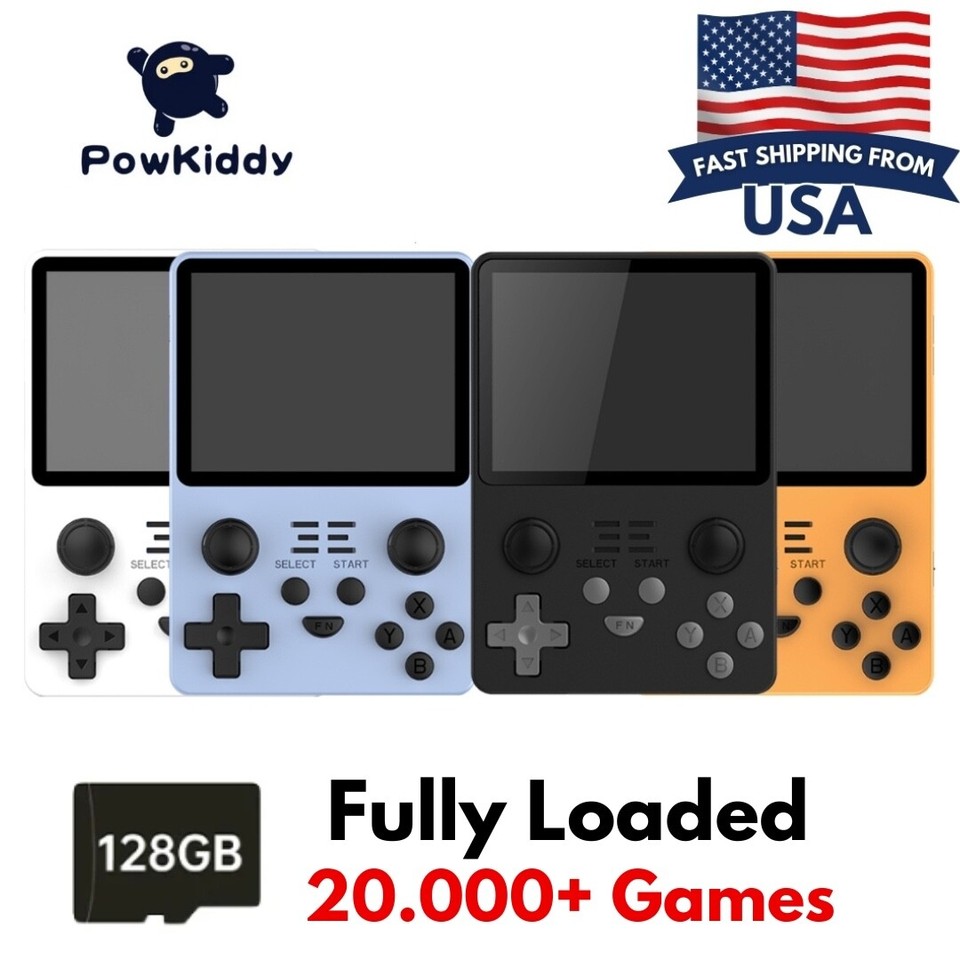 The Powkiddy RGB20S runs a real Linux OS (not toy firmware), has a landscape SNES-style shell, and is a legit community-favorite emulator device among retro-gaming enthusiasts.