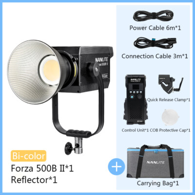 Nanlite Forza 500B II Bi-color LED Video DayLight Photography 2700K-6500K f Live