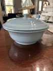 Vintage HLC Fiestaware Periwinkle Blue 2 Quart Round Covered Casserole Dish