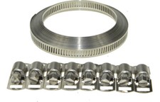 Swordfish 80050 - 8mm Width Band Stainless Steel Hose Clamp Set Swordfish 80050 - 8mm Width Band Stainless Steel Hose Clamp Set