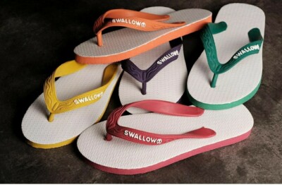  The Original Swallow  Recycled Rubber Flip Flops Thong Sandals    Unisex Surf