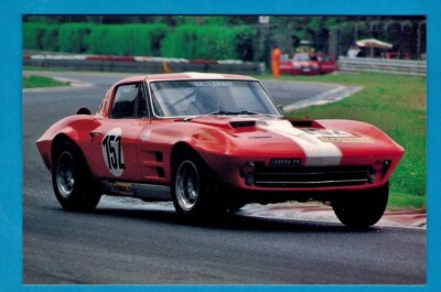 Auto Postkarte - 1966 Chevrolet Corvette Stingray: Monza 1990 - Niccolini von Italien