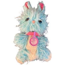 Moose Toys Scruff-A-Luv 9” Bunny Rabbit Blue w/ Pink Ears 2017 Plush Stuffed Toy