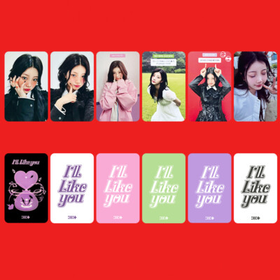 illit.iveトレカ 8pcs/set Kpop ILLIT Member I'LL LIKE YOU Self Made Photo Cards