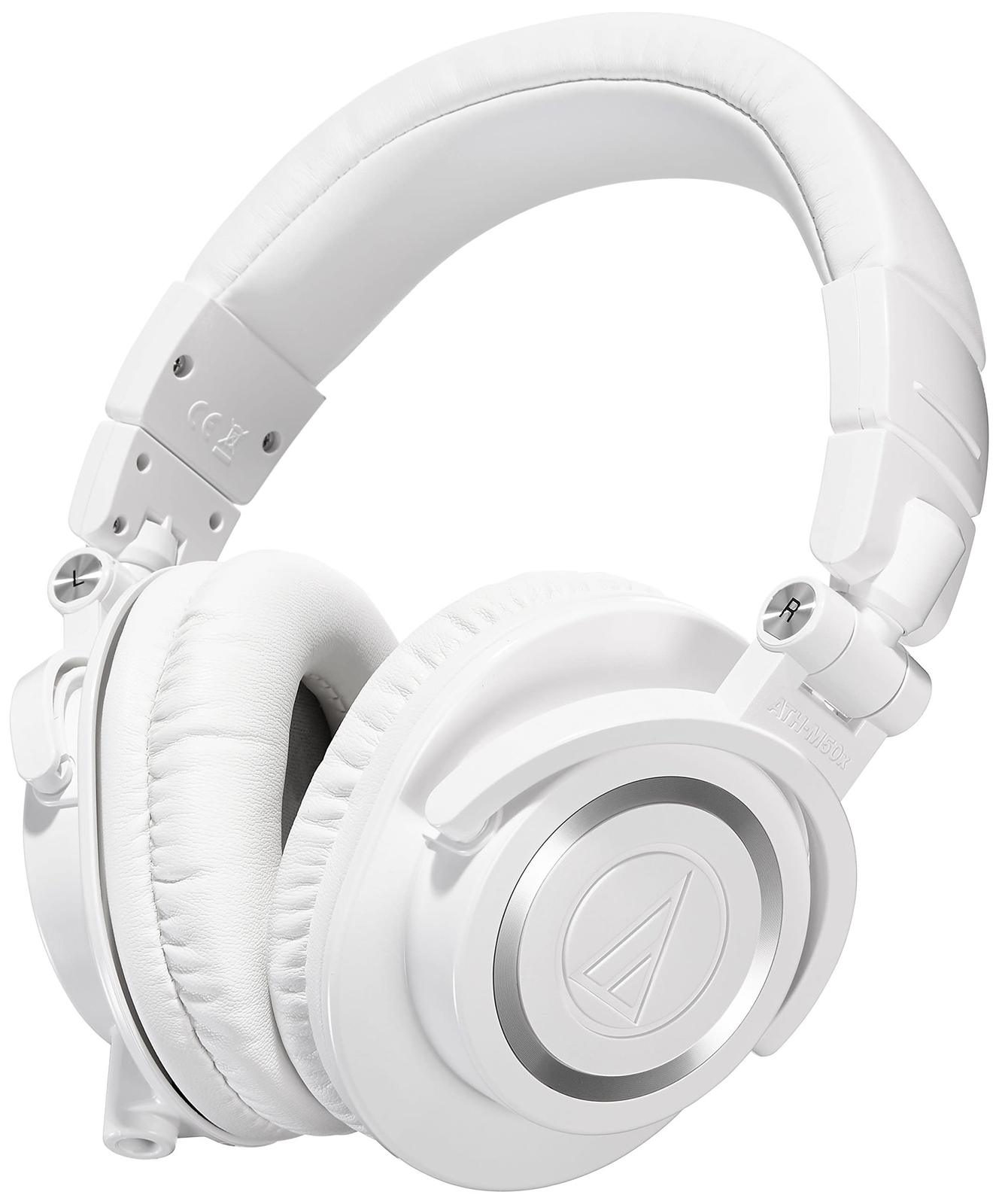 Наушники Audio-Technica ATH-M50X с закрытой задней панелью, белые