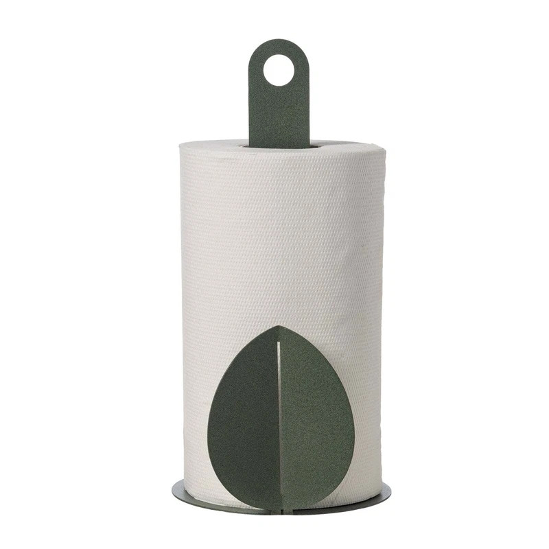 Porta Rotolo Scottex Carta da Cucina Design Arti e Mestieri Ficus Foglie Salvia, fotografia 7 di 10