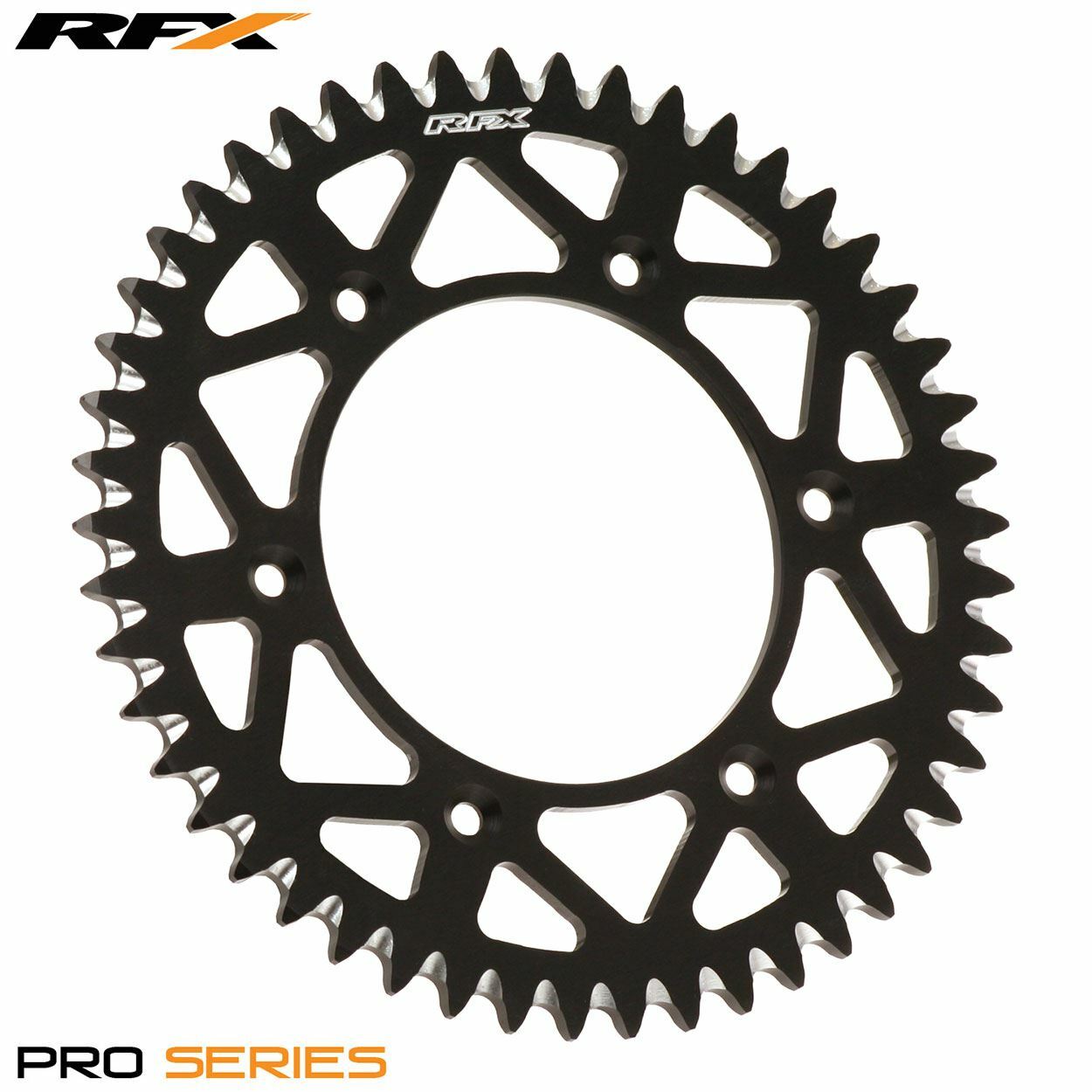 RFX Pro Series Elite Rear Sprocket KX125-250 KXF250-450 82>On (Black 52T)