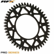 RFX Pro Series Elite Rear Sprocket KX125-250 KXF250-450 82>On (Black 52T)