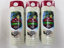 Old Spice Fiji w/Palm Tree Men Body Wash 16 fl oz Lot of 3 