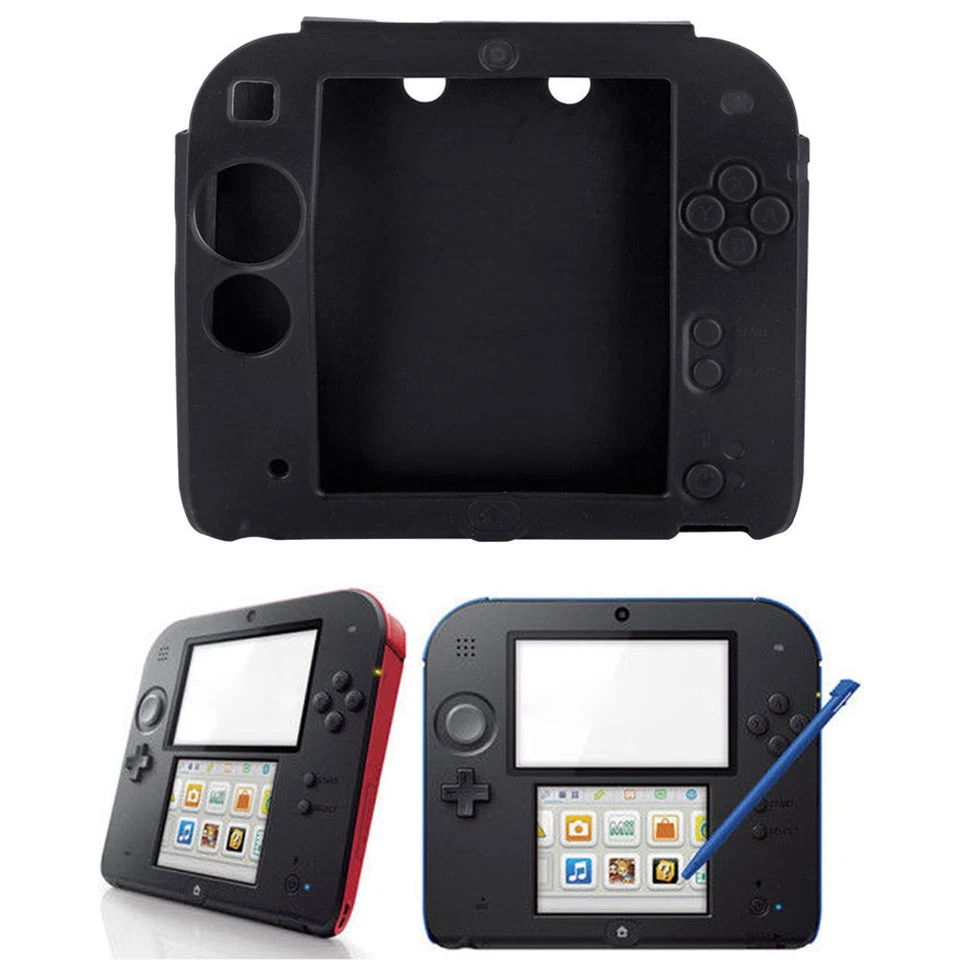 Funda protectora suave de gel de goma de silicona para Nintendo 2DS antideslizante Foto 3 de 4