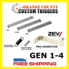 TUNING STRIKER TRIGGER SPRING PAK, ZEV PRO CONNECTOR FITS GLOCK