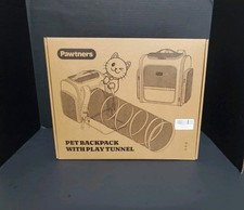 Cat Travel Camping Carrier Backpack W/ Detachable Play Tunnel  Leash Purple