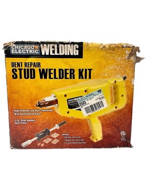Chicago Electric Welding Dent Repair Stud Welder Kit 61433 w/ Slide Hammer &
